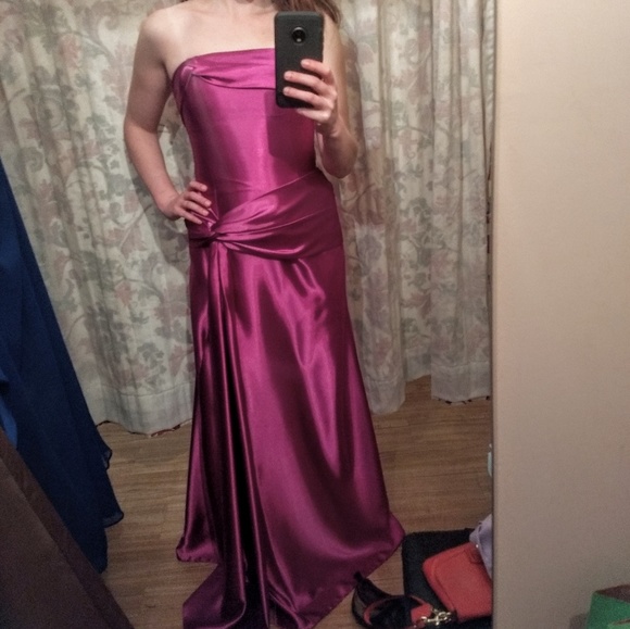 magenta dress formal